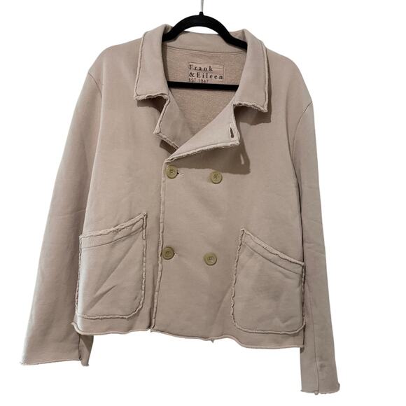 Frank & Eileen Mini Belfast Cropped Sweatshirt Peacoat - Picture 2 of 5